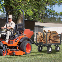 Sekey 200L / 500KG garden trolley with removable side panels and pneumatic tires 