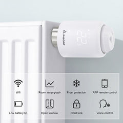 Salcar TRV603 Smartes Heizkörperthermostat WLAN 3er Set – Programmierbares WiFi Thermostat mit Tuya Smart App, kompatibel mit Amazon Alexa & Google Assistant, ohne Gateway