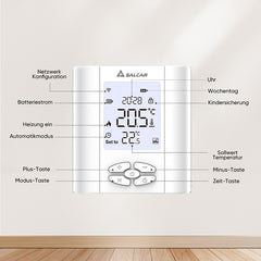 Salcar WiFi Room Thermostat with Humidity, Smart Thermostat
