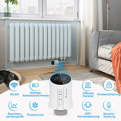 Salcar Smart WiFi Heizkörperthermostat Thermostat Heizung