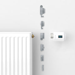 Salcar ZigBee Heizkörperthermostat Set 2er – Smartes Heizkörperthermostat mit Gateway & OLED-Display, Tuya Smart App, programmierbar, kompatibel mit Amazon Alexa & Google Assistant