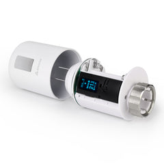 Salcar ZigBee Heizkörperthermostat Set 2er – Smartes Heizkörperthermostat mit Gateway & OLED-Display, Tuya Smart App, programmierbar, kompatibel mit Amazon Alexa & Google Assistant