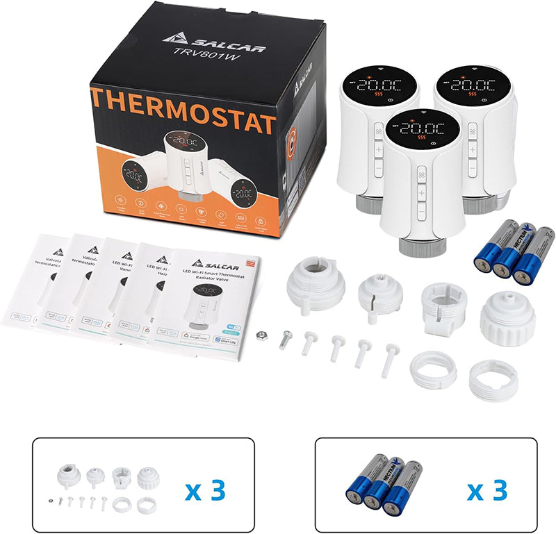 Salcar Smart WiFi Heizkörperthermostat Thermostat Heizung