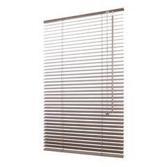 Sekey Holzjalousie Klemmfix ohne Bohren – Echtholz Jalousie in Dunkelbraunoptik mit 35 mm Lamellen, flexible Montage für Fenster