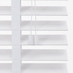 Sekey Weiße Holzjalousie 50 mm - Echtholz - Jalousette mit edler Holzmaserung Sekey