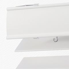 Sekey Weiße Holzjalousie 50 mm - Echtholz - Jalousette mit edler Holzmaserung Sekey