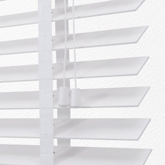 Sekey Weiße Holzjalousie 50 mm - Echtholz - Jalousette mit edler Holzmaserung Sekey