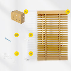 Sekey real wood blind - natural wood color - 50 mm slats with natural wood look