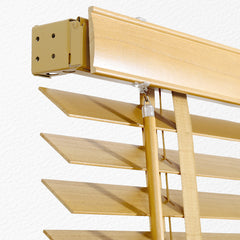 Sekey real wood blind - natural wood color - 50 mm slats with natural wood look