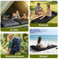 Sekey Selbstaufblasbare Isomatte 200×70×10 cm – Ultraleicht, Komfortabel & Wasserdicht für Camping, Trekking & Outdoor
