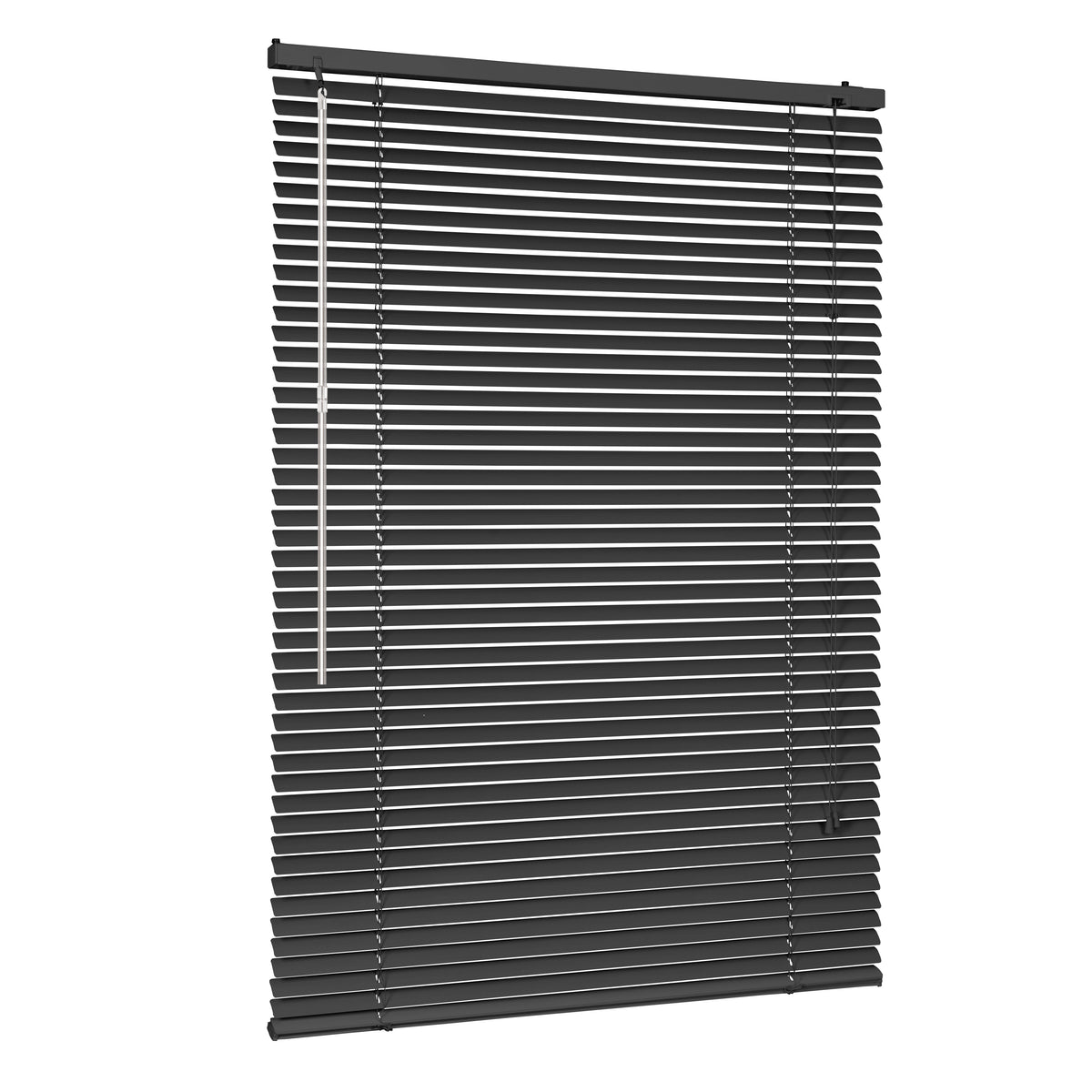 Sekey aluminium blinds without drilling, 25mm aluminium slats, black
