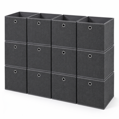 Sekey 6er Set Aufbewahrungsboxen 30 × 30 × 30 cm – Faltbare Stoffboxen mit Griff für Regal & Schrank