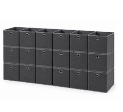 Sekey 6er Set Aufbewahrungsboxen 30 × 30 × 30 cm – Faltbare Stoffboxen mit Griff für Regal & Schrank