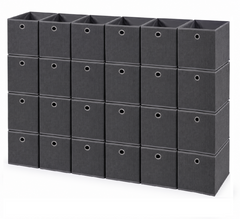 Sekey 6er Set Aufbewahrungsboxen 30 × 30 × 30 cm – Faltbare Stoffboxen mit Griff für Regal & Schrank