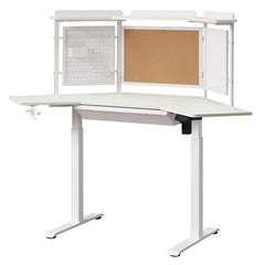 KOWO Desk Magnetic whiteboard, pegboard and cork board for KOWO corner desk