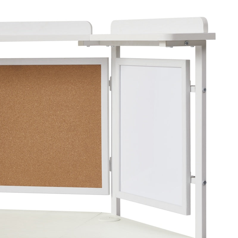 KOWO Desk Magnetic whiteboard, pegboard and cork board for KOWO corner desk