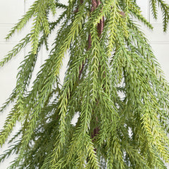 Salcar Künstlicher Weihnachtsbaum 90 cm mit echtem Holzstamm – Zartgrün, 100 % PE Nadeln