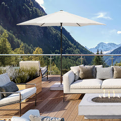 Sekey 270 cm aluminum parasol with crank, sun protection UV50+