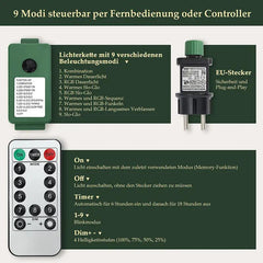 Salcar 120/150/180/210/240cm Künstlicher Weihnachtsbaum mit LED, mit 226/382/580/868/1168 Spitzen und 250/380/450 LEDs Salcar