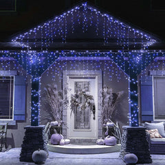 Salcar 2m/5 m / 10 m LED Eisregen Lichterkette, 80/ 200 / 400 LEDs, 31V GS-zertifizierte Stromversorgung