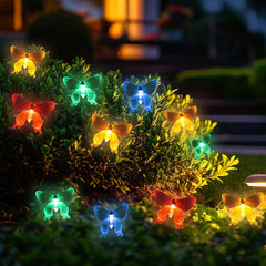 Salcar 5 m / 10m LED solar butterfly fairy lights, 20 / 50 LEDs