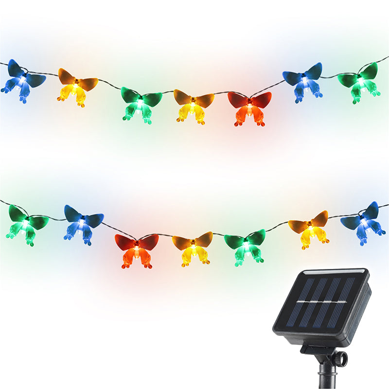 Salcar 5 m / 10m LED solar butterfly fairy lights, 20 / 50 LEDs