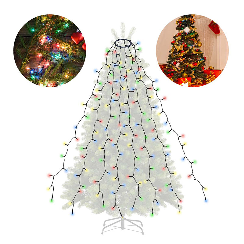 Salcar 3 m LED Christmas tree lights, with 10 strands, 350 LEDs, 31V GS certified power supply