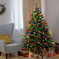 Salcar 1.5 m LED Lichterkette für Weihnachtsbaum, mit 8 Strängen, 200 LEDs