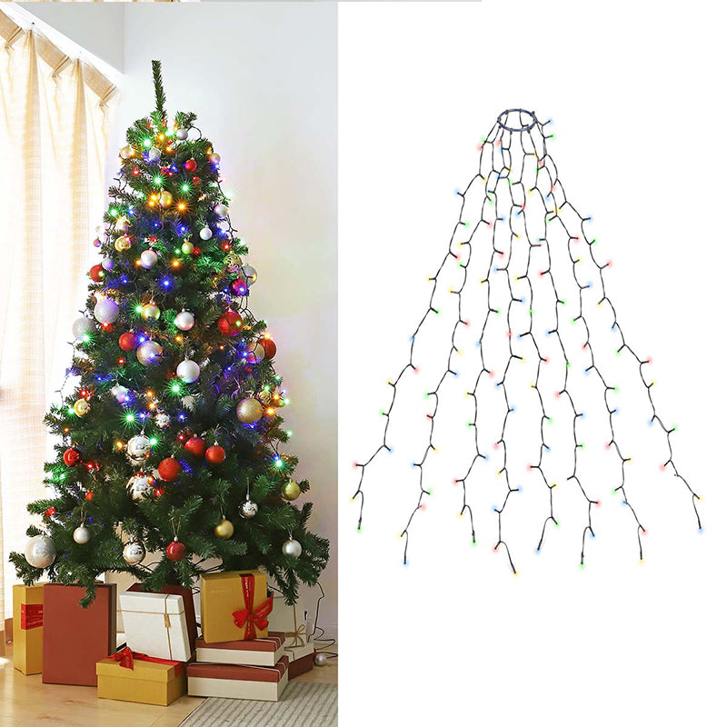 Salcar 3 m LED Christmas tree lights, with 10 strands, 350 LEDs, 31V GS certified power supply