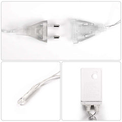 Salcar 2x2m/2x3m/6x3m LED Lichtervorhang, 160/240/600 LEDs, 31V GS-zertifizierte Stromversorgung