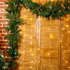 Salcar 2x2m/2x3m/6x3m LED Lichtervorhang, 160/240/600 LEDs, 31V GS-zertifizierte Stromversorgung