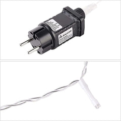 Salcar 2m/5 m / 10 m LED Eisregen Lichterkette, 80/ 200 / 400 LEDs, 31V GS-zertifizierte Stromversorgung