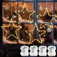 Salcar 30cm LED window decoration star, 30 LEDs