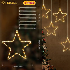Salcar 30cm LED window decoration star, 30 LEDs