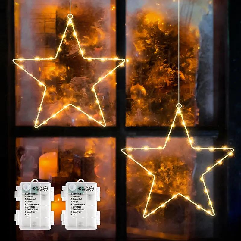Salcar 30 cm LED Fensterdeko Stern mit 30 LEDs: Festliche Beleuchtung für Ihr Zuhause – sekeymall