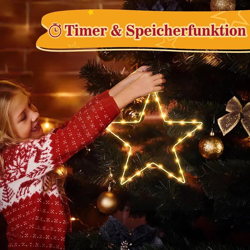 Salcar 30 cm LED Fensterdeko Stern mit 30 LEDs: Festliche Beleuchtung für Ihr Zuhause – sekeymall