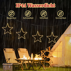 Salcar 30cm LED window decoration star, 30 LEDs