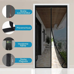 Sekey Kratzfest Magnet Fliegengitter, Breite nach Belieben zuschneidbar Sekey