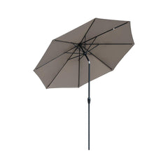 Sekey Sonnenschirm, 330cm Alu Gartenschirm 8-eckiger, mit Kurbel Sekey