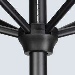 Sekey Sonnenschirm, 330cm Alu Gartenschirm 8-eckiger, mit Kurbel Sekey