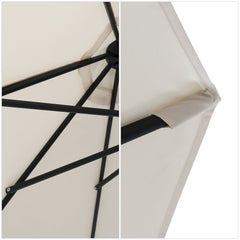 Sekey Sonnenschirm, 330cm Alu Gartenschirm 8-eckiger, mit Kurbel Sekey