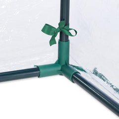 Sunula Greenhouse 50x130x60 cm – Sturdy steel frame with PVC cover, roll-up door, easy plug-in assembly, transparent &amp; green, ideal for plants, vegetables &amp; flowers