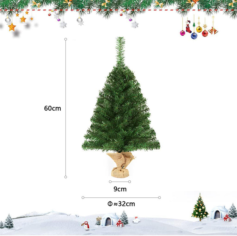 Salcar 60/90cm Künstlicher Weihnachtsbaum Klein mit Christbaumständer, Nordmanntanne, mit 70/110 Spitzen