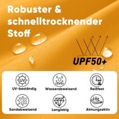 Sekey Faltbarer Strandliegestuhl mit gepolsterten Armlehnen – Leichter Campingstuhl bis 200 kg belastbar Sekey