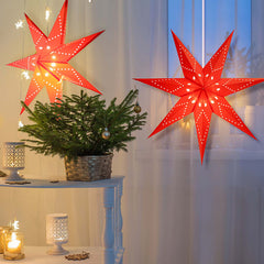 Salcar 55 cm / 75 cm LED paper star for hanging