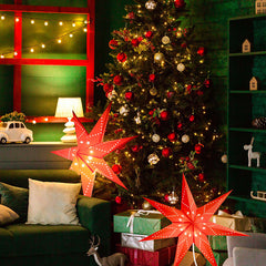 Salcar 55 cm / 75 cm LED paper star for hanging