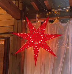 Salcar 55 cm / 75 cm LED paper star for hanging
