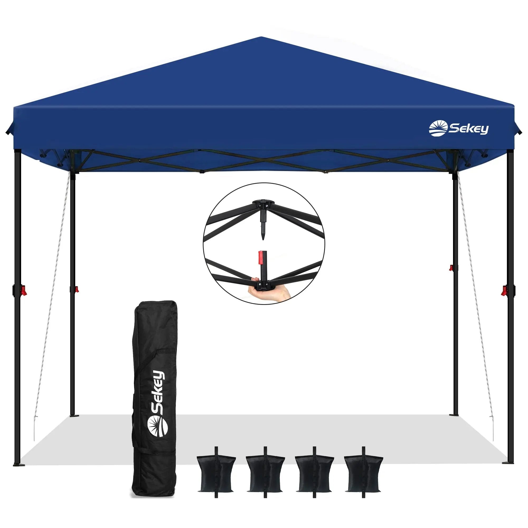 sekey zelt Sekey 300 x 300 cm Faltpavillon mit 4 Sandsäcken und Tragetasche