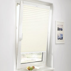 Sekey pleated blinds without drilling, beige