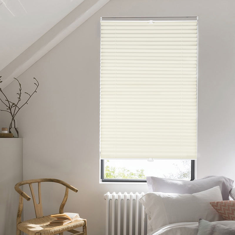 Sekey pleated blinds without drilling, beige